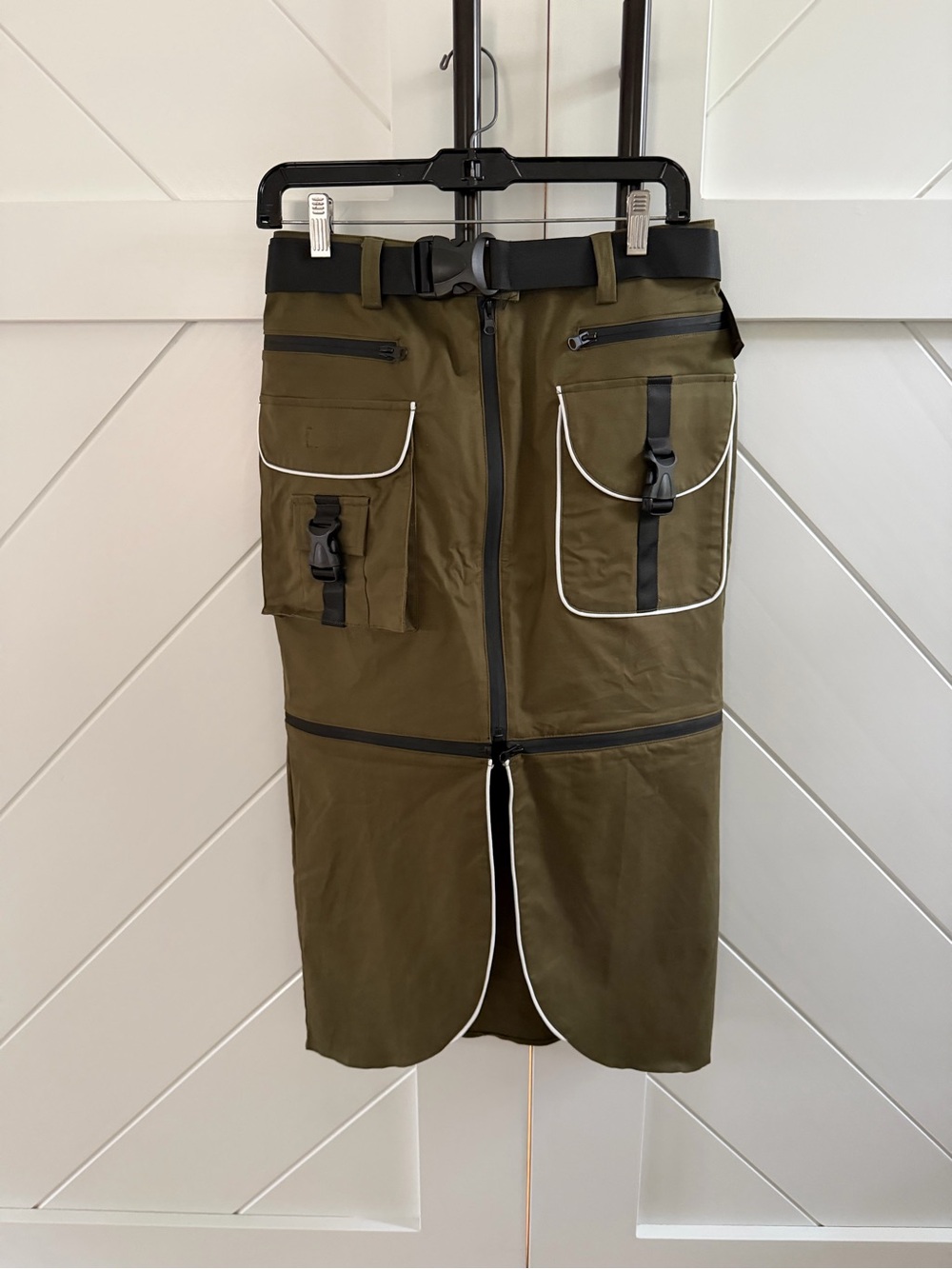 NWT Olive Military inspired Cargo Skirt